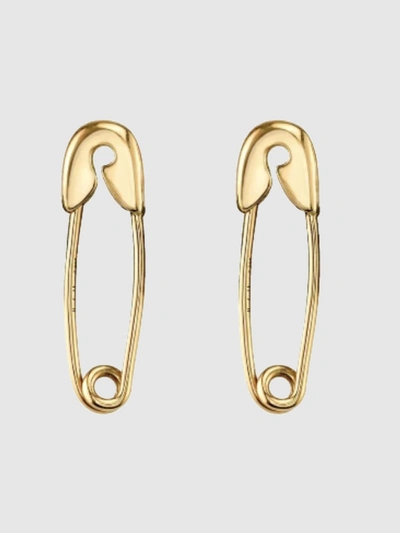 Shop Alex Mika Gold Safety Pin Earring