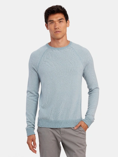 Shop Vince Birdseye Crewneck Sweater - Xxl - Also In: M, S, Xs, Xl, L In Blue