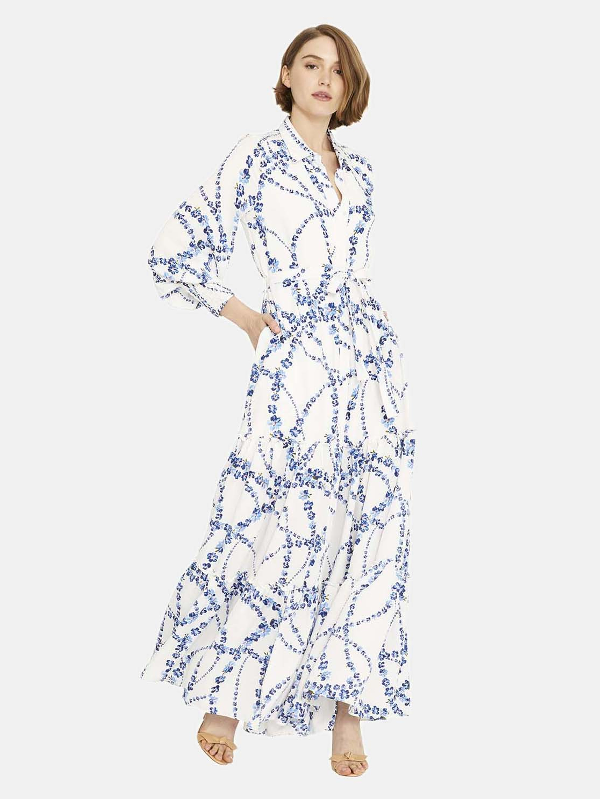 bishop sleeve maxi dress