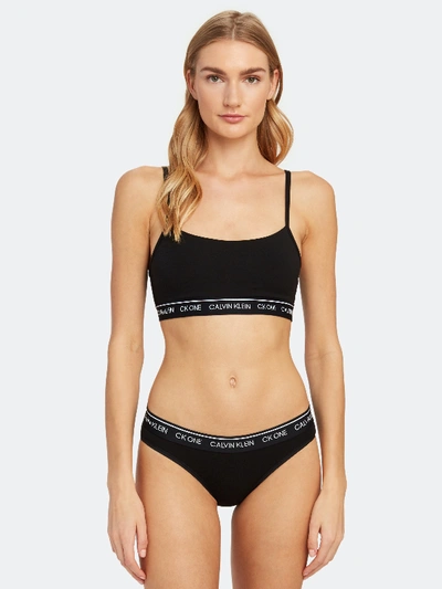 Shop Calvin Klein Underwear Ck One Unlined Bralette In Black