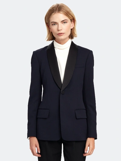 Shop A.l.c Oren Tuxedo Jacket In Blue