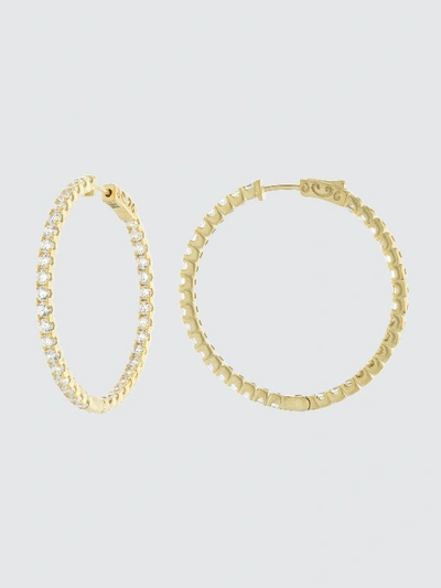 Shop Alex Mika Maman Hoops In Gold