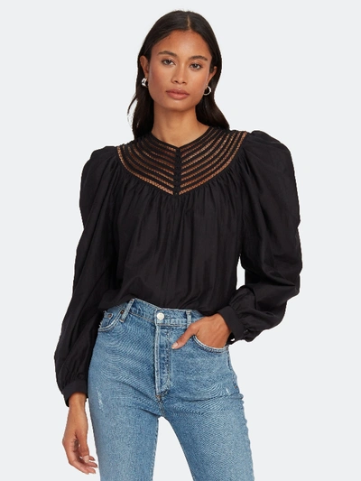 Shop Joie Bennu Puff Shoulder Blouse - S - Also In: Xs In Black