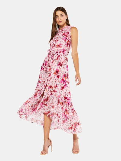 Shop Misa Aurelie Ruffled Midi Dress - M - Also In: Xs, S In Pink