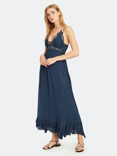 Shop Free People Adella Maxi Slip Dress - L - Also In: Xs, M, S In Blue