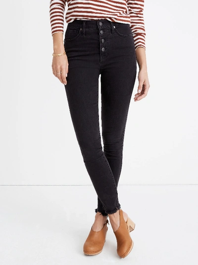 Shop Madewell High Rise Skinny Jean In Black