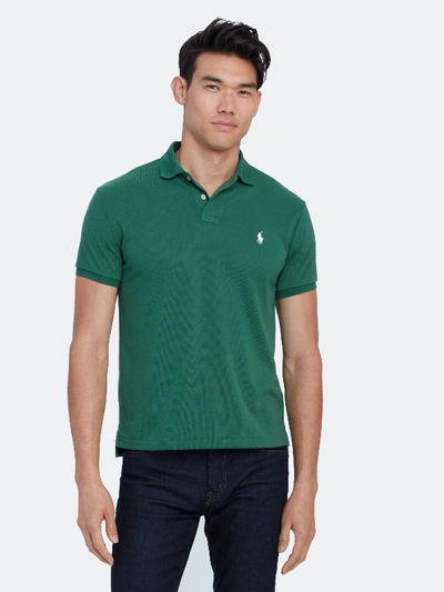 Shop Polo Ralph Lauren Recycled Slim Fit Polo Shirt - S - Also In: L, Xl In Green