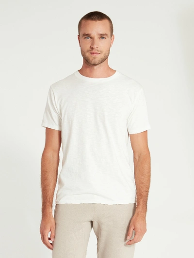 Shop Velva Sheen Rolled Regular T-shirt In White