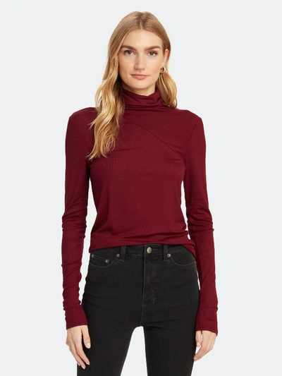 Shop Ag Chels Rib Knit Turtleneck Sweater - Xl - Also In: M, L In Red