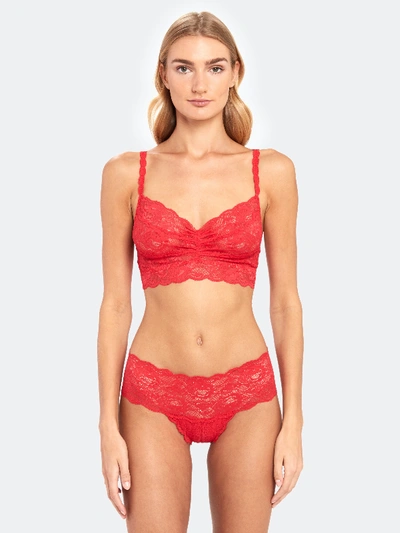 Shop Cosabella Never Say Never Sweetie Soft Lace Bralette - M - Also In: S, Xl, L In Red