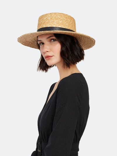 Shop Janessa Leone Klint Straw Hat - L In Brown