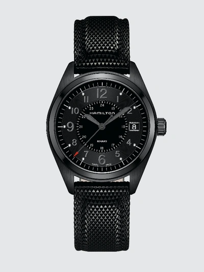 Shop Hamilton Khaki Field Quartz 40mm Black Watch