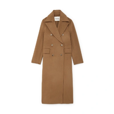 Shop Nanushka Lana Coat In Light Brown