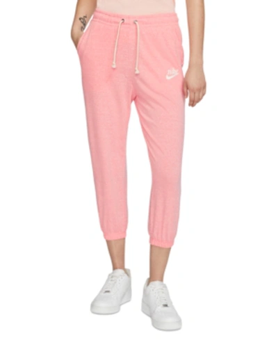 Nike Women's Gym Vintage Cropped Sweatpants In Pink | ModeSens