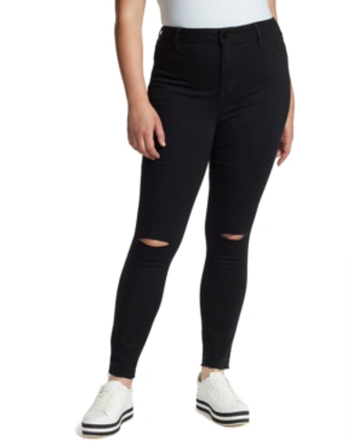 Shop William Rast Trendy Plus Size Sculpted Skinny Jeans In Black