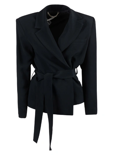 Shop Federica Tosi Belted Blazer In Black