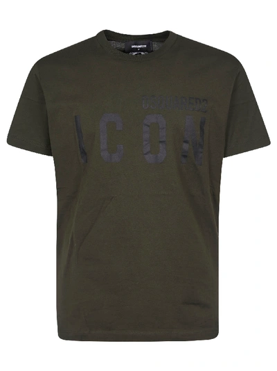 Shop Dsquared2 Icon T-shirt In Brown