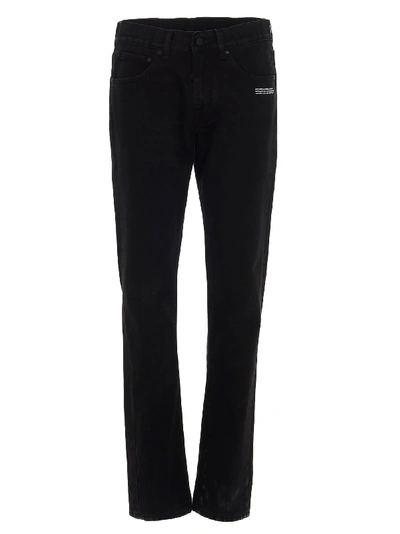 Shop Off-white Diagonal Jeans In Black