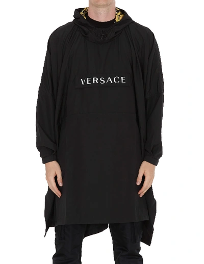 Shop Versace Gym Cape In Black