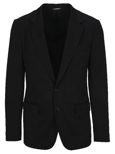 Shop Dolce & Gabbana Dolce&amp;gabbana Slim-fit Blazer In Black