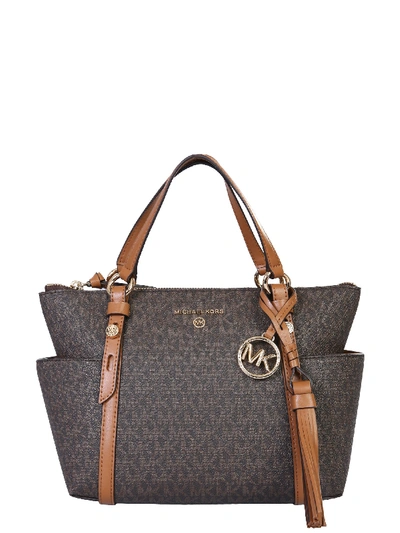 Shop Michael Michael Kors Small Nomad Tote Bag In Marrone