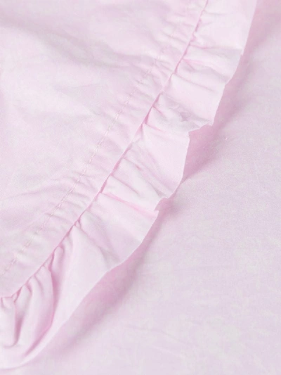 Shop Ganni Bib-collar Mini Dress In Pink