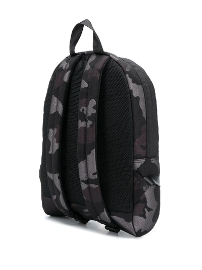 Shop Diesel Mirano Camouflage Print Backpack In Black