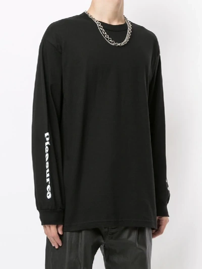 PLEASURES CREW NECK GRAPHIC PRINT JUMPER 