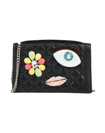 Shop Boutique Moschino Handbag In Black