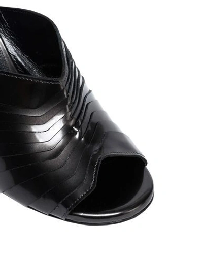 Shop Robert Clergerie Woman Sandals Black Size 9 Soft Leather
