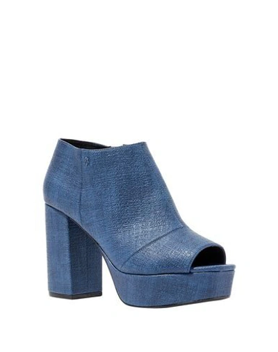 Shop Armani Exchange Ankle Boot In Pastel Blue