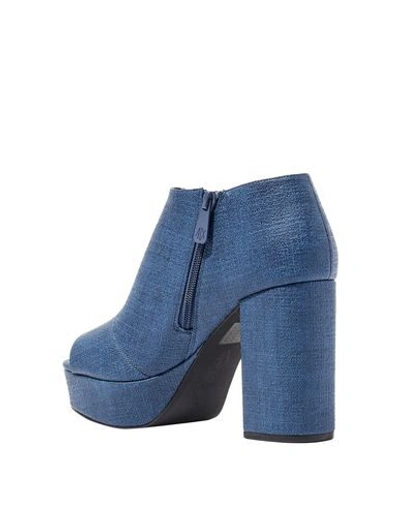 Shop Armani Exchange Ankle Boot In Pastel Blue
