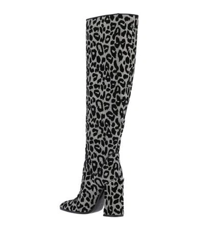 Shop Dolce & Gabbana Knee Boots In Grey