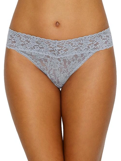 Shop Hanky Panky Signature Lace Original Rise Thong In Shining Armour