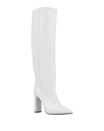 Shop Casadei Knee Boots In White