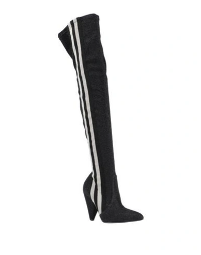 Shop Giampaolo Viozzi Knee Boots In Black