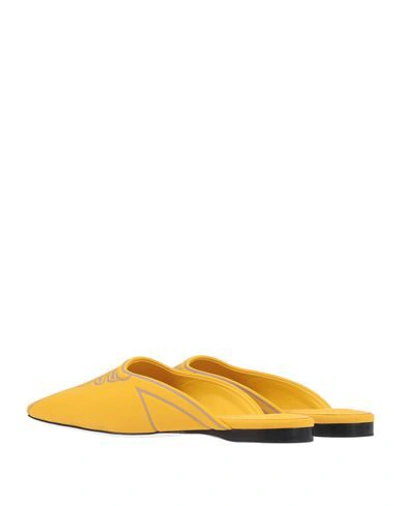 Shop Fendi Mules And Clogs In Yellow