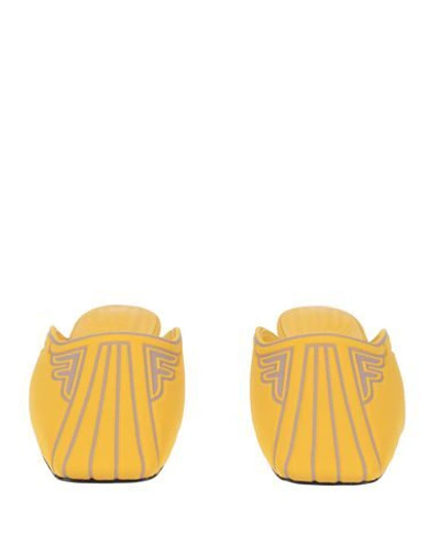 Shop Fendi Mules And Clogs In Yellow