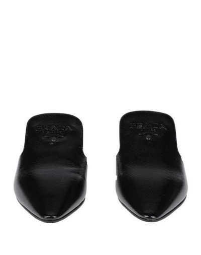 Shop Prada Mules In Black