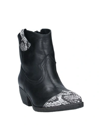 Tosca Blu Ankle Boots In Black