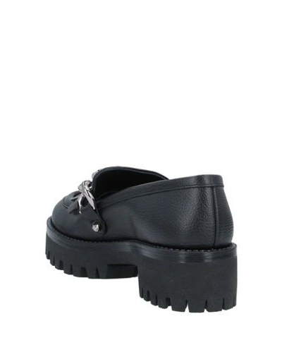 Shop Pollini Loafers In Black