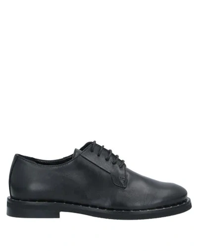 Shop Anna F. Lace-up Shoes In Black