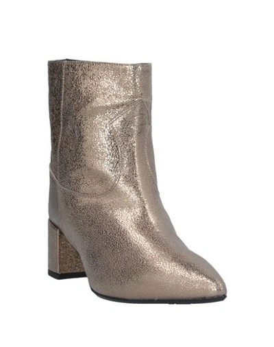Shop Anna F. Ankle Boots In Platinum