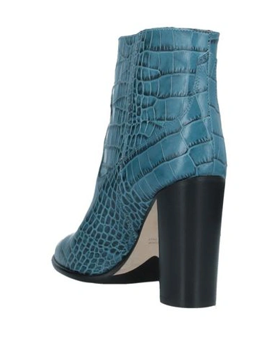 Shop Anna F . Woman Ankle Boots Pastel Blue Size 9 Soft Leather