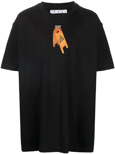 Shop Off-white Printed T-shirt Black