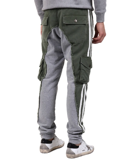 Shop Greg Lauren Jogging Trousers In Green