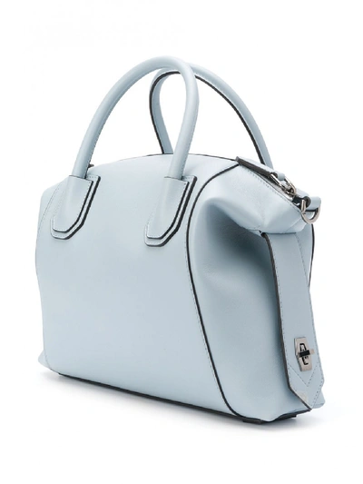 Shop Givenchy Antigona Small Leather Bag In Blue