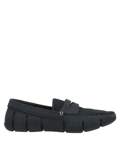 Shop Swims Loafers In Black