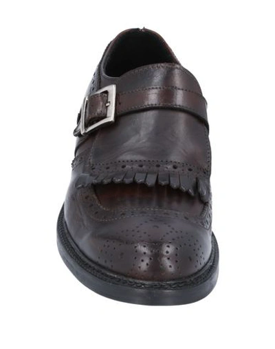 Shop Daniele Alessandrini Man Loafers Dark Brown Size 9 Soft Leather