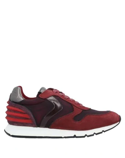 Shop Voile Blanche Sneakers In Maroon